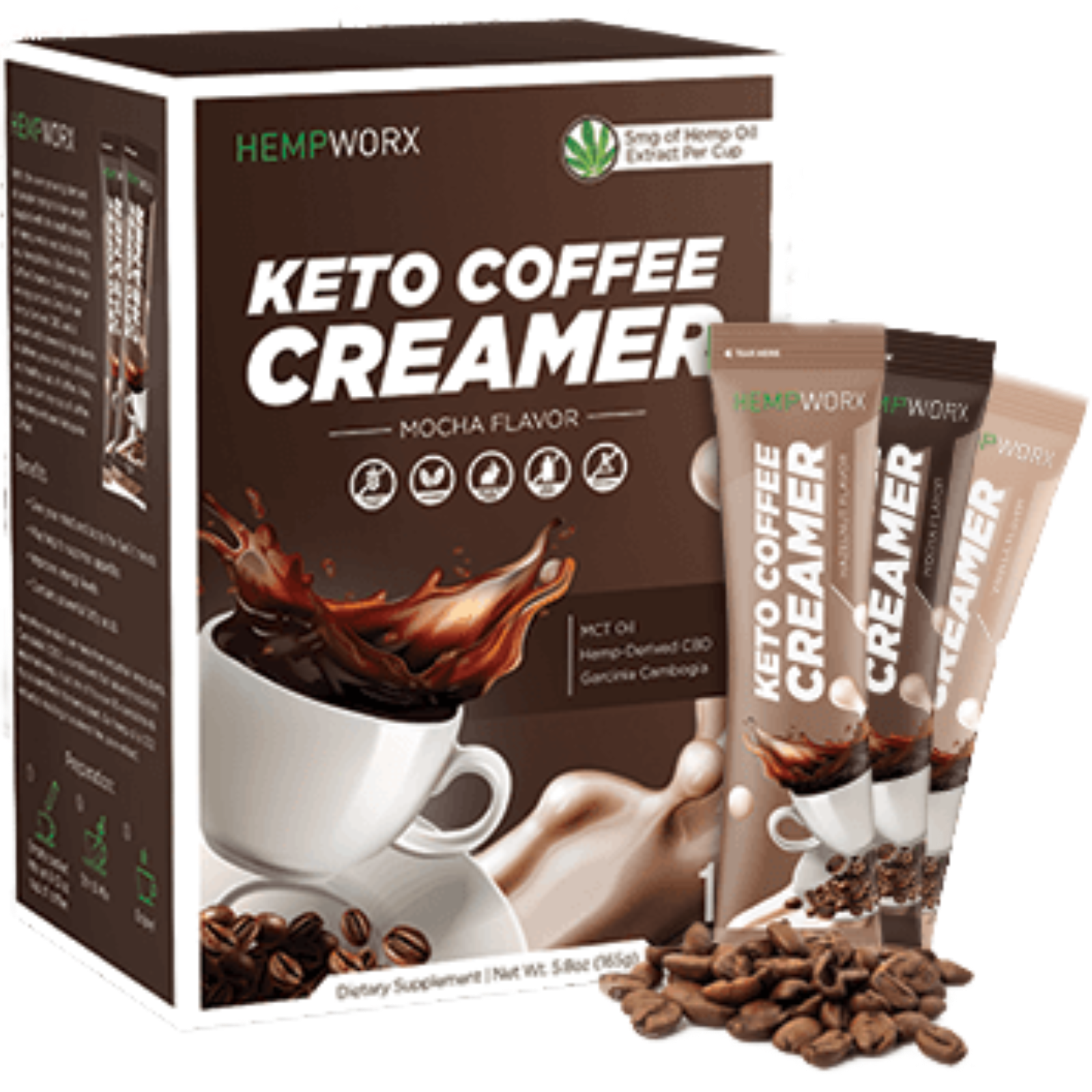 HempWorx CBD Keto Coffee Creamers Leafly